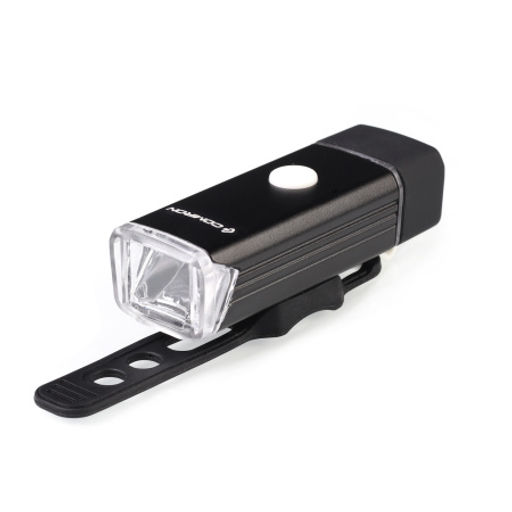 Фонарь передний COMIRON FR18 корпус: алюминий +ABS свет CREE XPG LED 350m; аккум: 3.7V 2000 mAh USB влагозащищённый, индикация заряда /уп 120/ - ГалеонТрейд фото 9
