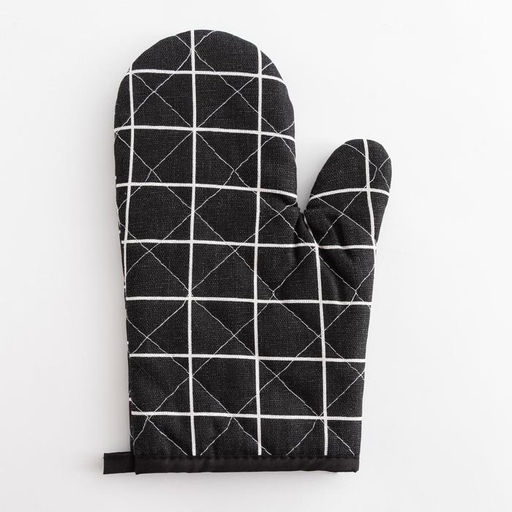 Варежка Доляна Клетка цв.черный 26*16 см, 100% п/э  фото 2