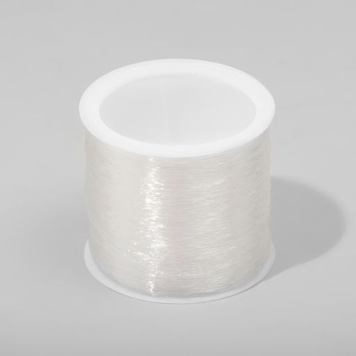 Цена за 2 шт. Нить силиконовая (резинка) d=0.5 мм, L=100 м, прозрачная