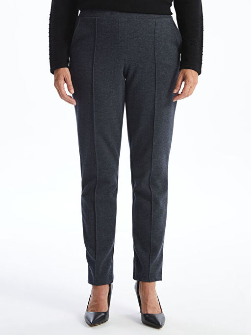 Beli Lastikli Desenli Kad?n Pantolon