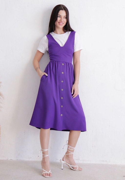 Платье-бюстье аметистовое - Martichelli фото 6