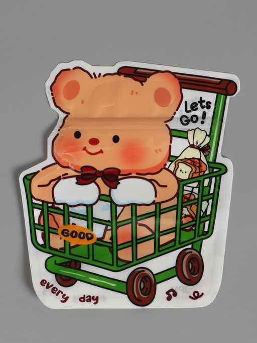 Цена за 50 шт. Пакет подарочный, "Корги", с zip-lock застежкой, 16x18+3,5