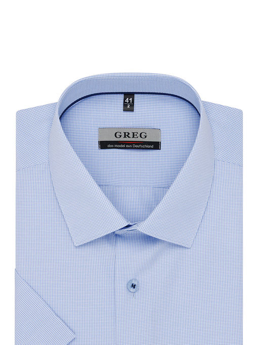 Сорочка мужская короткий рукав GREG 124/209/7404/Z/1p  фото 3