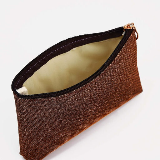 Набор косметичек 3 в 1 на молнии, цвет коричневый