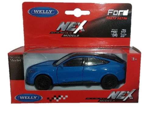 Welly. Машинка 1:38 "Ford Mustang Mach-E 2023" синий арт.43839W-B