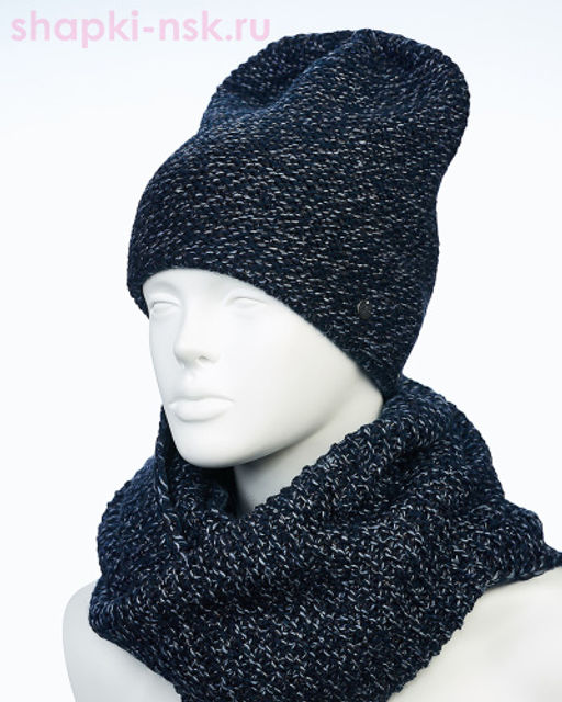 55335-1 Комплект женский (колпак+снуд) (56-58) - Static фото 16