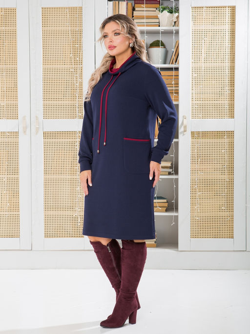 Платье 1463 темно-синий