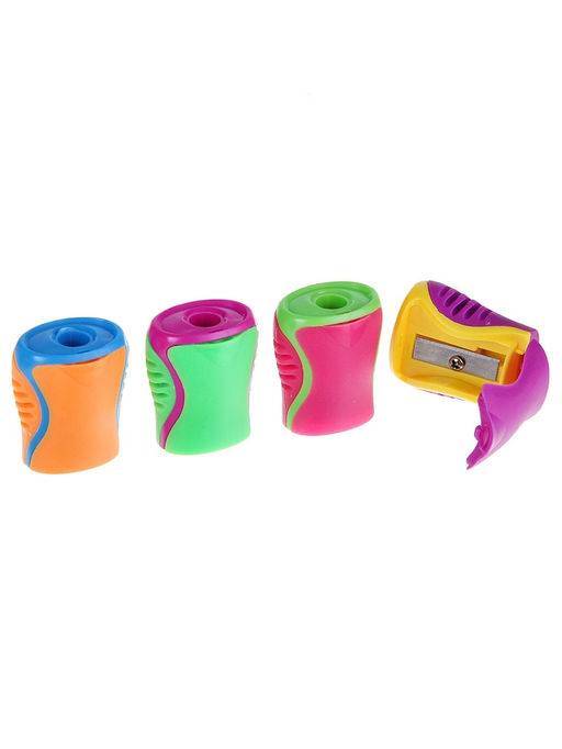 Цена за 48 шт. Точилка для карандашей Calligrata Классика, с контейнером, МИКС  фото 2