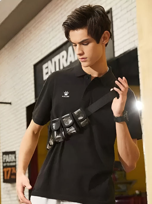 Футболка-поло KELME Short Sleeve Polo Shirt Black
