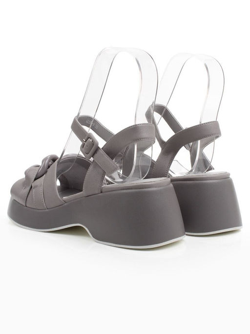 08-XL693-9 GRAY Босоножки женские (натуральная кожа)
