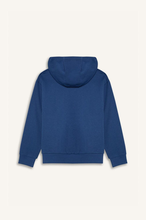 Kap__onlu Kanguru Cepli Bask_l_ Sweatshirt Erkek _ocuk - Defacto фото 9