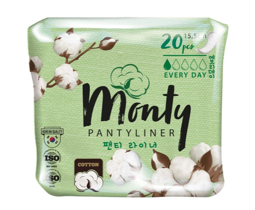 MONTY Прокладки ежедневные в индивидуальной упаковке (155mm) 20шт