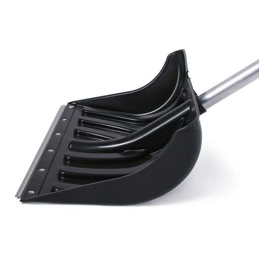 Лопата пластиковая, ковш 505 × 340 мм, с оцинкованной планкой, алюминиевый черенок, «Буран»