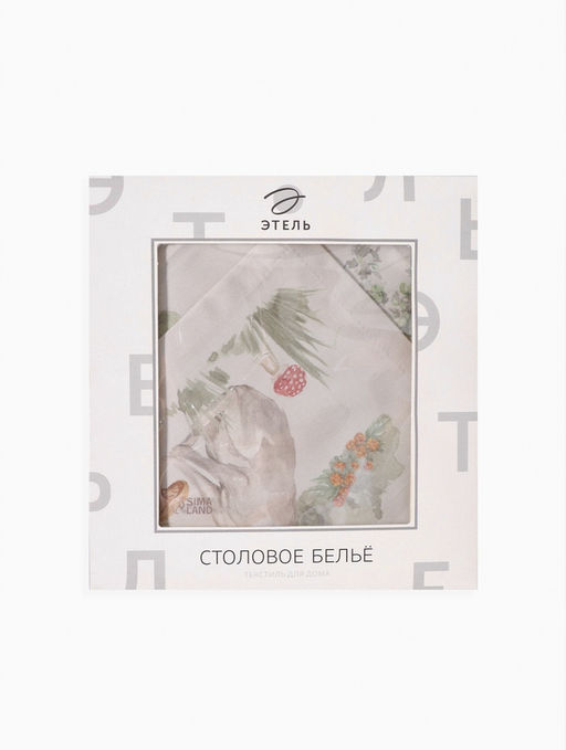 Набор кухонный «Этель» Forest landscape: скатерть 148×112±2 см с ГМВО, салфетка 40×40 см - 4 шт.