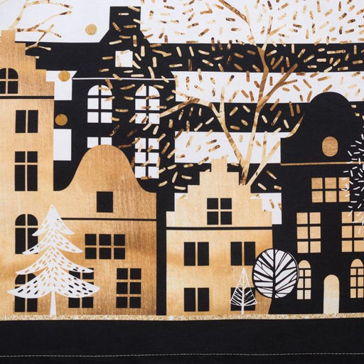 Скатерть Этель: Золотой город 180 147 см с ГМВО, 100 % хлопок, саржа, 190 г/м  фото 4