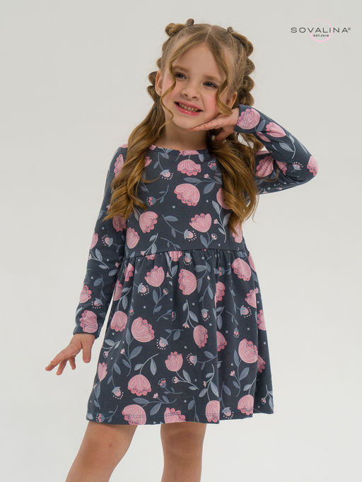 Платье Эля тюльпаны в дымке - Sovalina фото 5