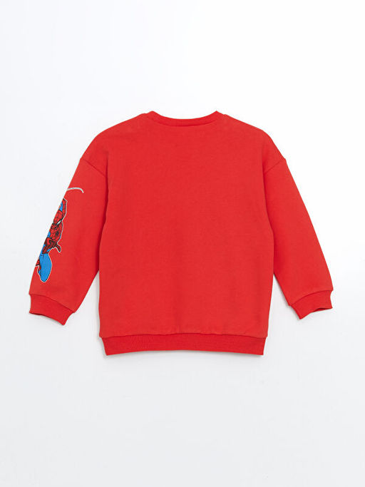 Spiderman Bask?l? Erkek ?ocuk Sweatshirt ve E?ofman Alt 2li - Waikiki фото 3