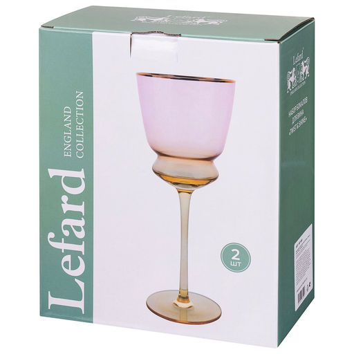 НАБОР БОКАЛОВ ДЛЯ ВИНА TWIST & SHINE PINK, 2 ШТ/380 МЛ - Lefard фото 2