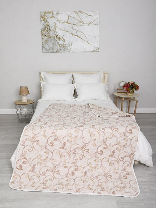 Одеяло, облегченное, плотность 100 гр/м2, Верблюд, чехол поплин/перкаль (100% хлопок) 2 спальный (172х205)