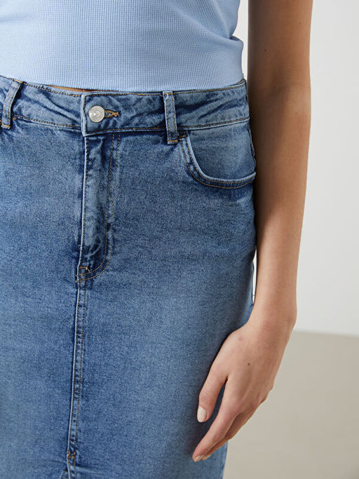 Dar Fit Kad?n Jean Etek