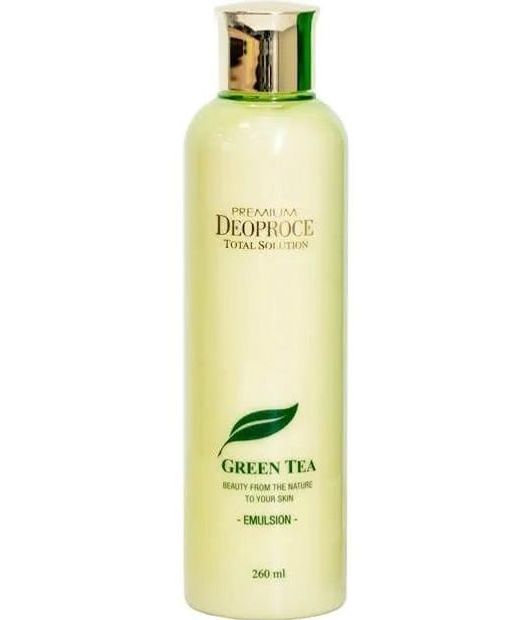 DEOPROCE PREMIUM GREEN TEA TOTAL SOLUTION EMULSION Эмульсия для лица с экстрактом зелёного чая  фото 2