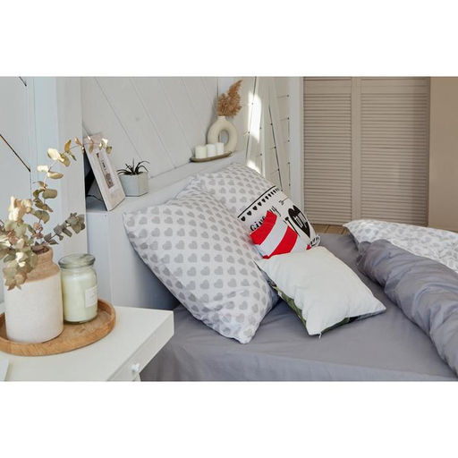 Постельное белье Этель 1.5 сп My heart 143*215 см, 150*214 см, 70*70 см -2 шт, бязь  фото 9