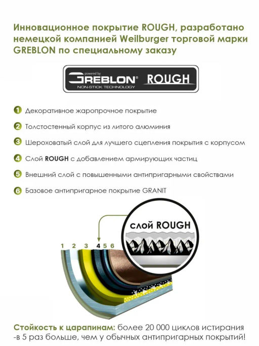 Казан для плова 5л АП Гранит star арт.55803 /Мечта/  фото 4