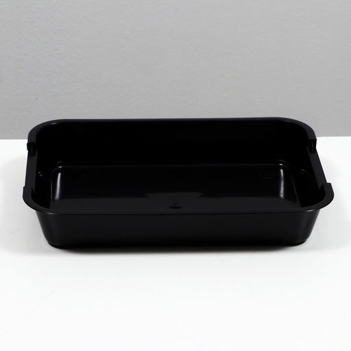 Туалет средний без сетки 36×26×6.5 см, чёрный