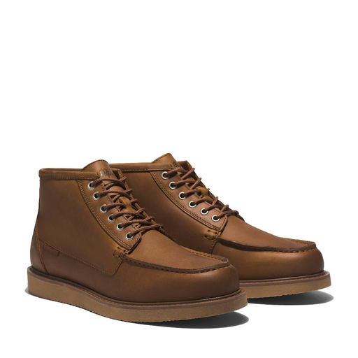 Ботинки Timberland Newmarket II Boat Chukka коричневые  фото 6