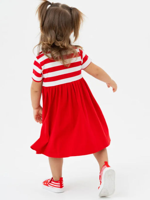 PlayToday / Платье-боди детское трикотажное для девочек  фото 6