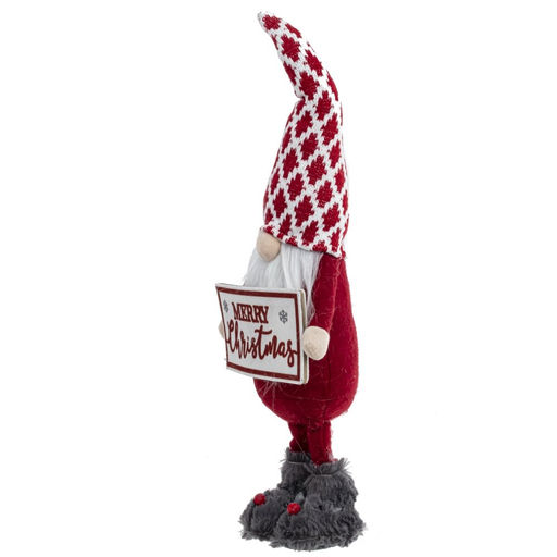 Игрушка набивная с подсветкой "Гном", L18 W10 H51 см, 2в.