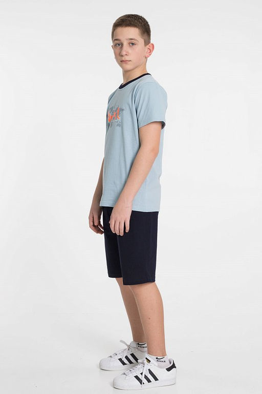 Костюм М224011Па Серо-голубой - Елена фото 3