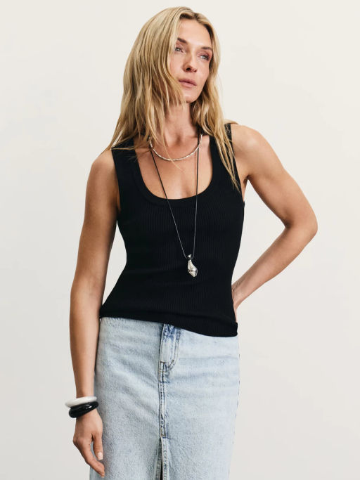 Топ в риб с содержанием вискозы / Zarina фото 7