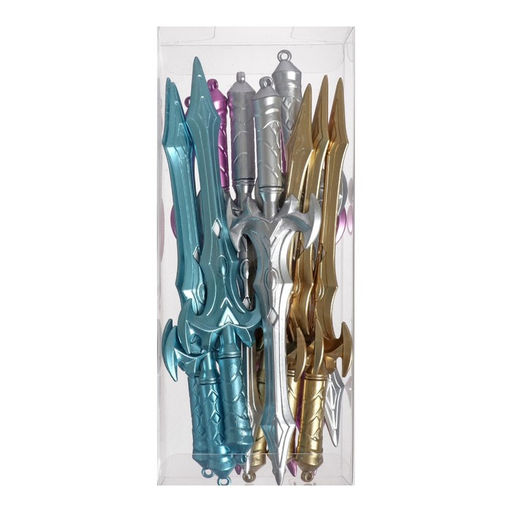 Цена за 12 шт. Ручка - прикол гелевая «Меч», МИКС