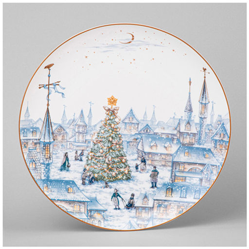 Тарелка обеденная Снежная королева 25,5 см 590-630 #НовыйГод /АРТИ-М/