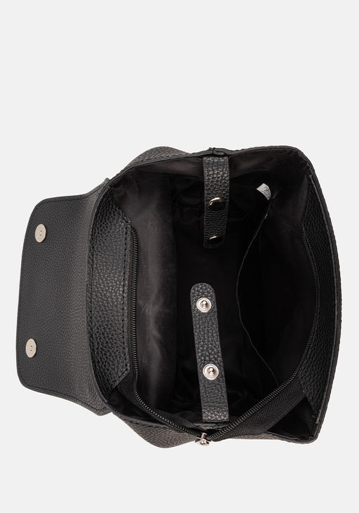 Сумка Модель №1607 | кожзам | зернистая | черный | Р775-1 | 33016 - L-craft фото 4