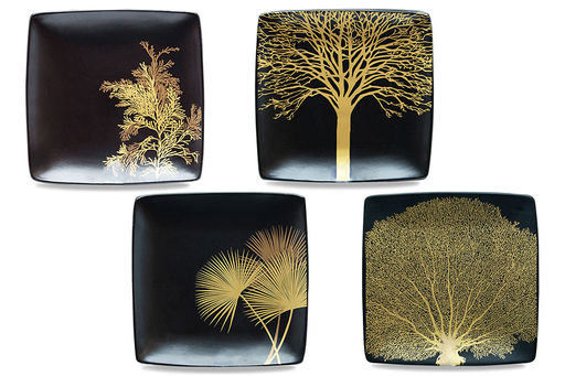 Набор тарелок Singapore, чёрный, 21x21 см, 4 шт - Anna lafarg фото 2