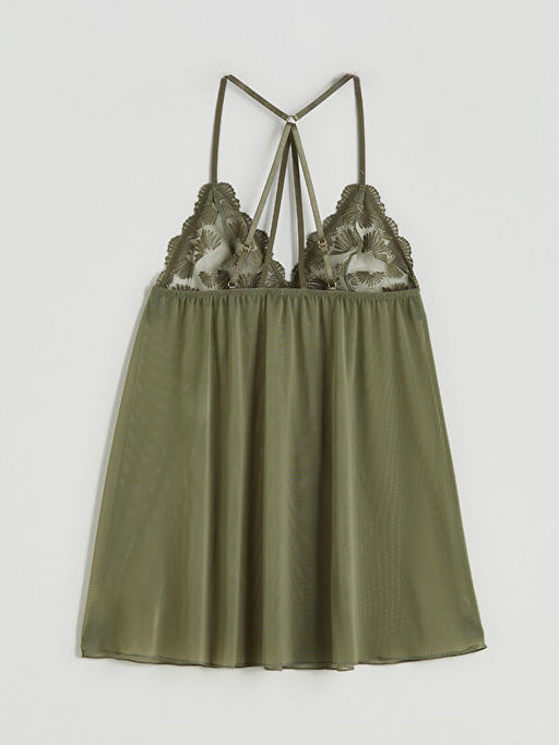 Balensiz Dolgusuz Dantelli Babydoll