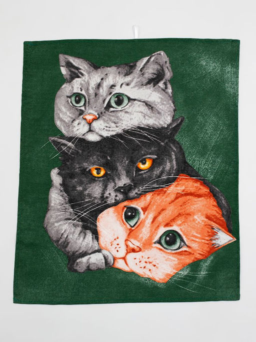 Комплект полотенец 48*60 см, 3 шт., рогожка (Котики) - Ивановотекстиль фото 9