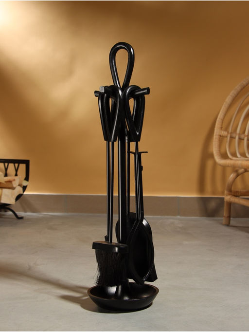 Каминный набор Кочегар сталь, 4 предмета, 17х17х63 см - Simaland фото 3