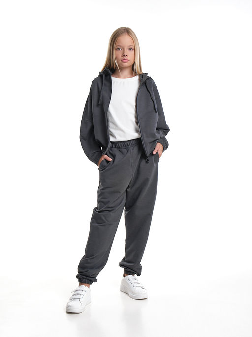Комплект спортивный для девочки 22-7648 графит - Mini maxi фото 8