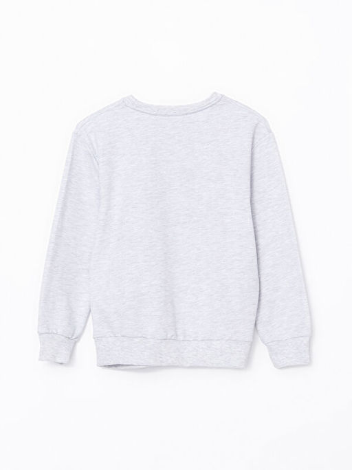 Bisiklet Yaka Bask?l? Erkek ?ocuk Sweatshirt - Waikiki фото 3