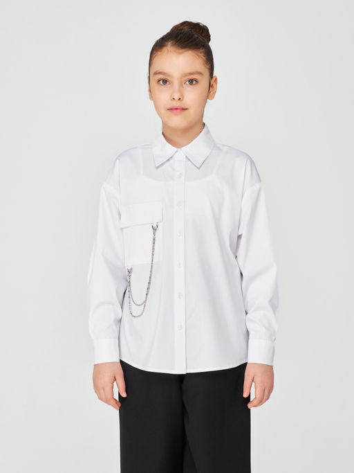 1277 Блузка для девочки длинный рукав