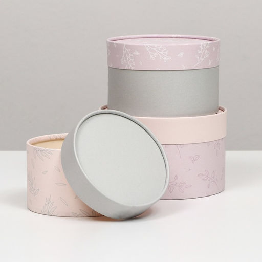 Набор подарочных коробок 3 в 1, завальцованные Пастель, 16?10, 14?9, 13?8.5 см