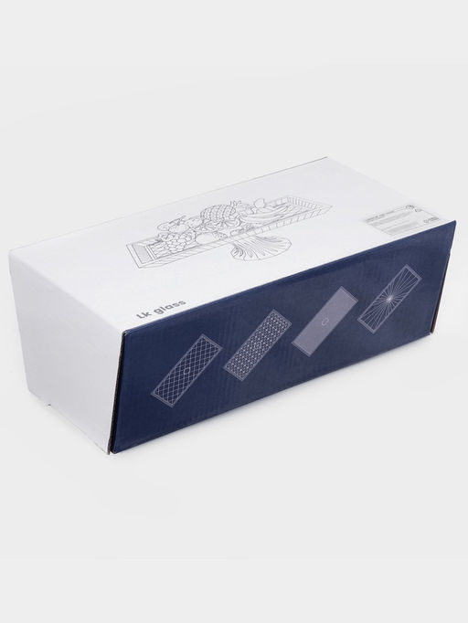 Блюдо «Шубница». 27.4×14×10 см, на ножке, стекло, прозрачная