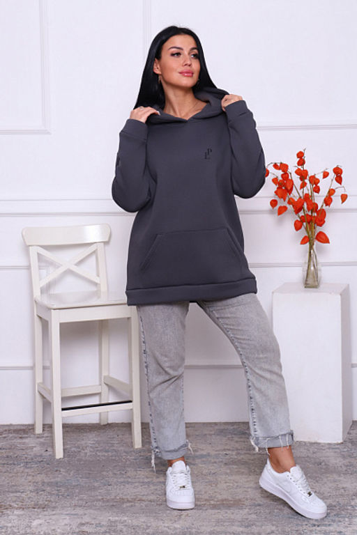 Толстовка с капюшоном, футер с начесом 3-х нитка (878-3) - Плиона фото 5