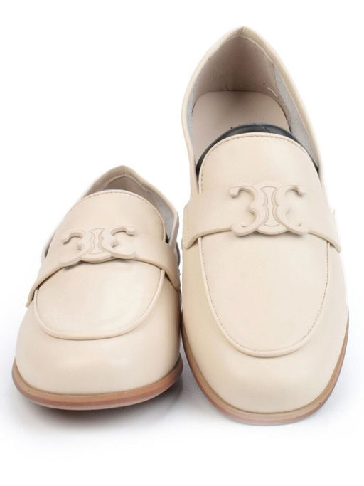 06-PDJ70-2 BEIGE Туфли женские (натуральная кожа)