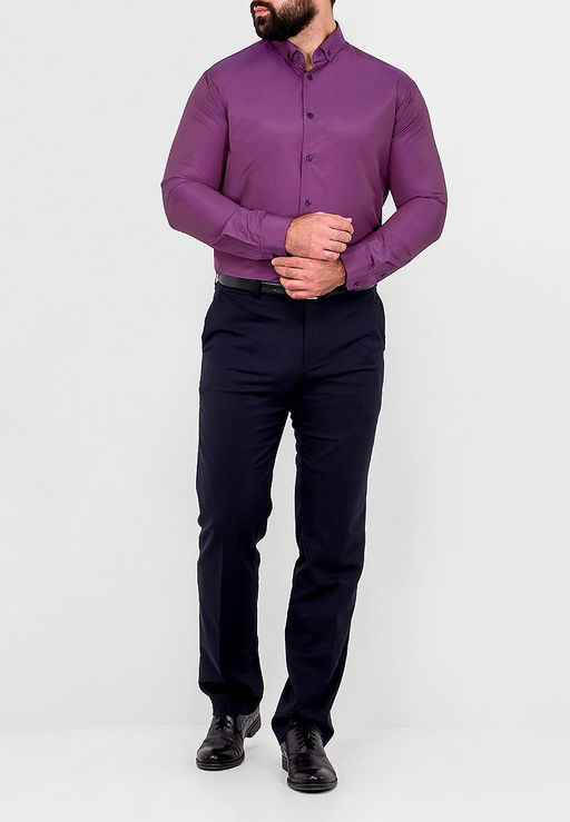 Сорочка мужская длинный рукав GREG 774/139/879/Z/b/1p_GB  фото 4