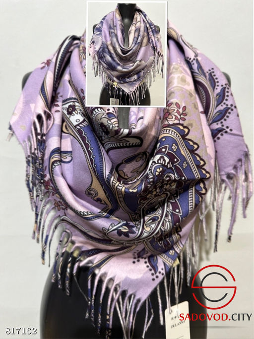 Платки тёплые зимние двухсторонние - Bruno фото 3