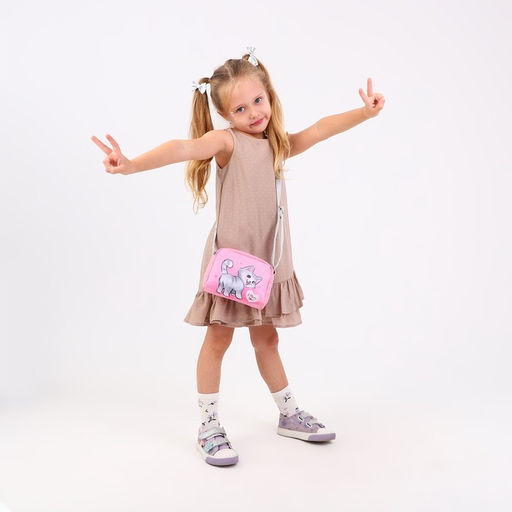 Сумка детская Котенок из эко-кожи, на ремешке, 15х12х3 см - NAZAMOK KIDS фото 2